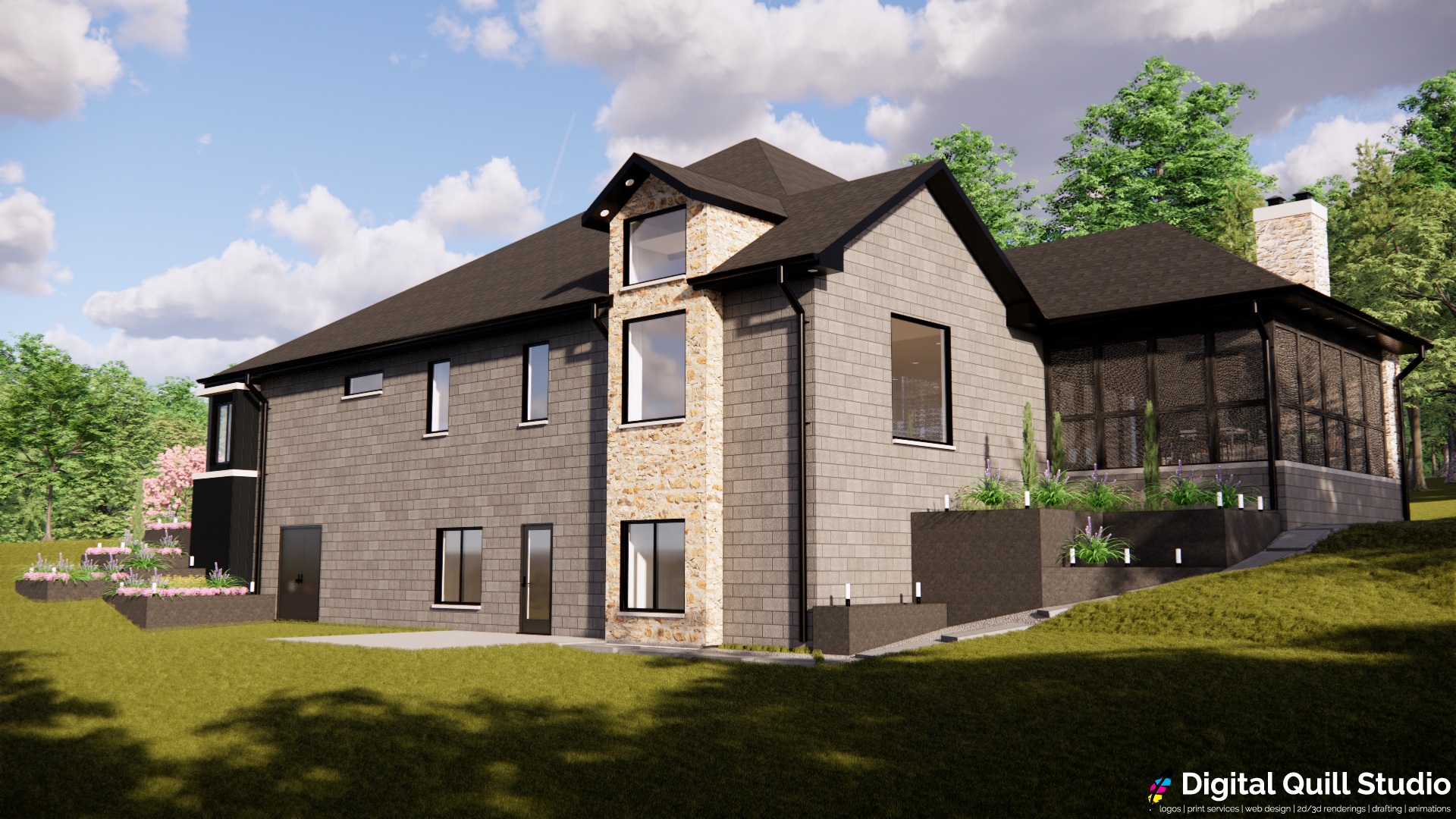 Back Elevation Rendering