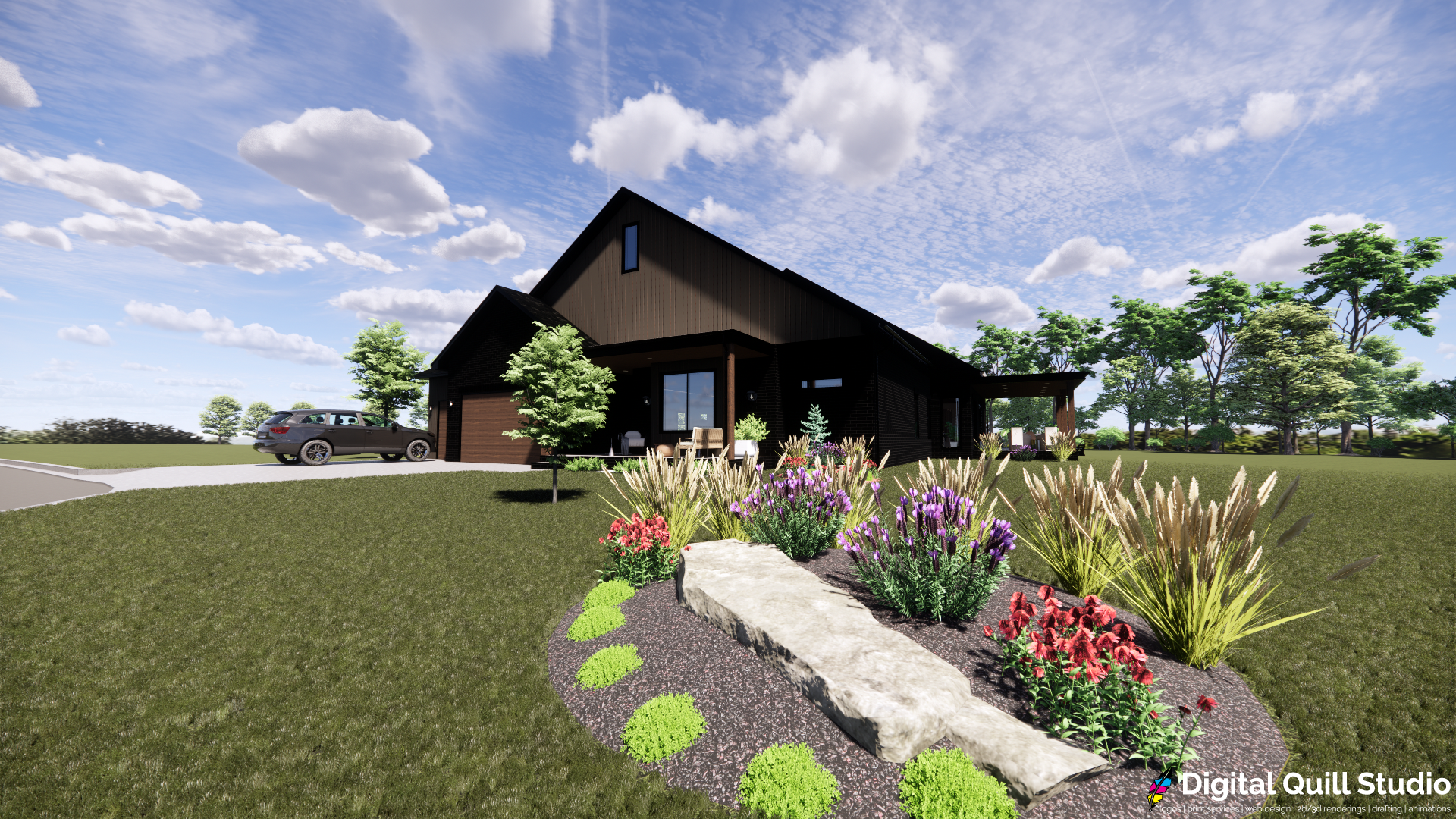 Front yard landscaping